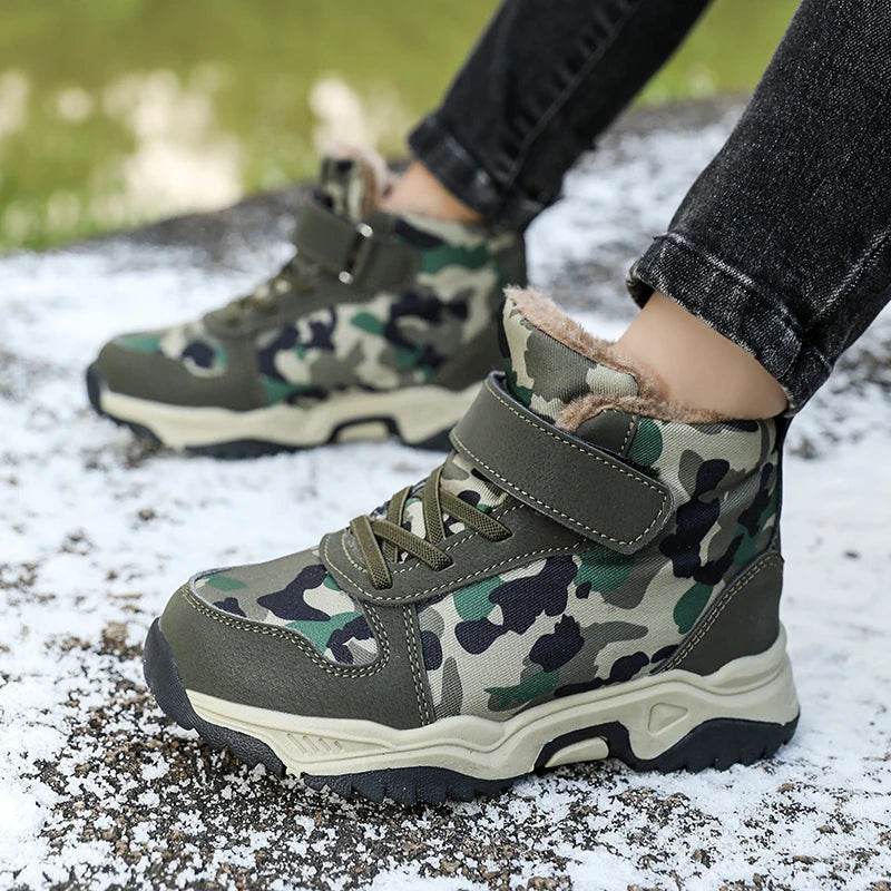 Warm Winter Snow Boots Non Slip Camouflage For Kids - ToylandEU