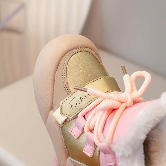 Warm Winter Snow Boots Waterproof PU Leather For Kids - ToylandEU