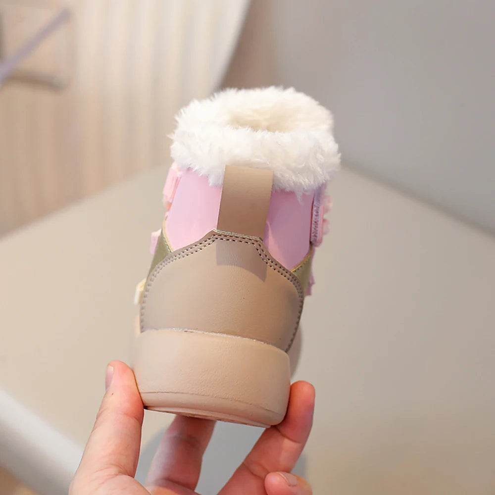 Warm Winter Snow Boots Waterproof PU Leather For Kids - ToylandEU
