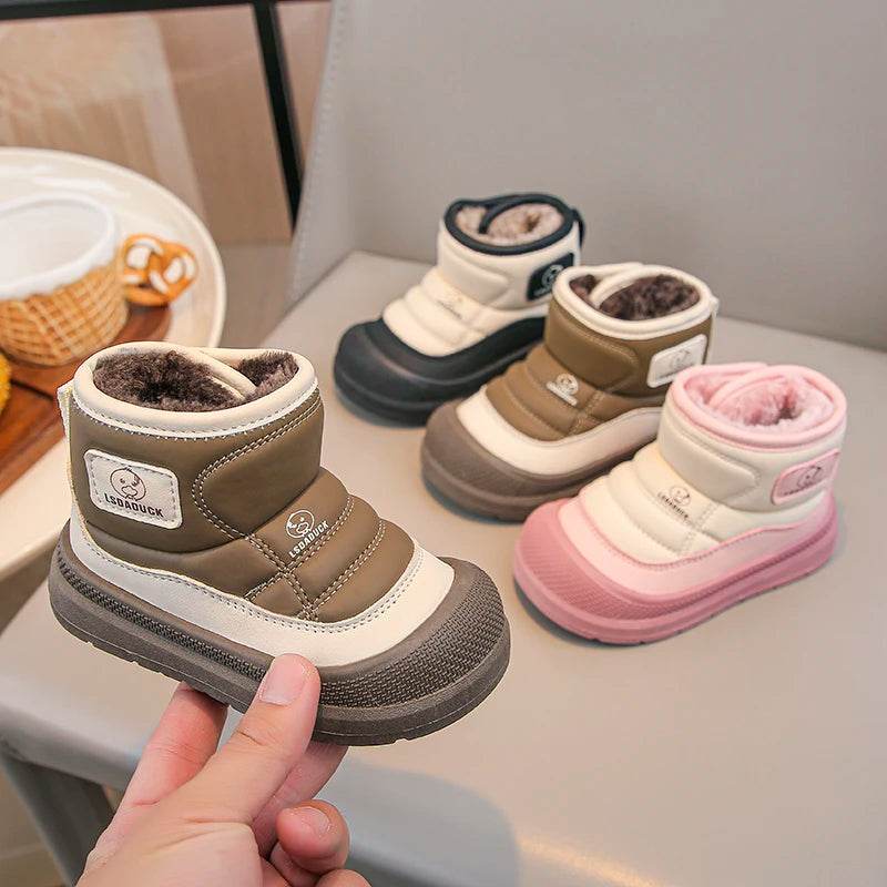 Warm Winter Snow Boots Waterproof Plush Lining For Kids - ToylandEU