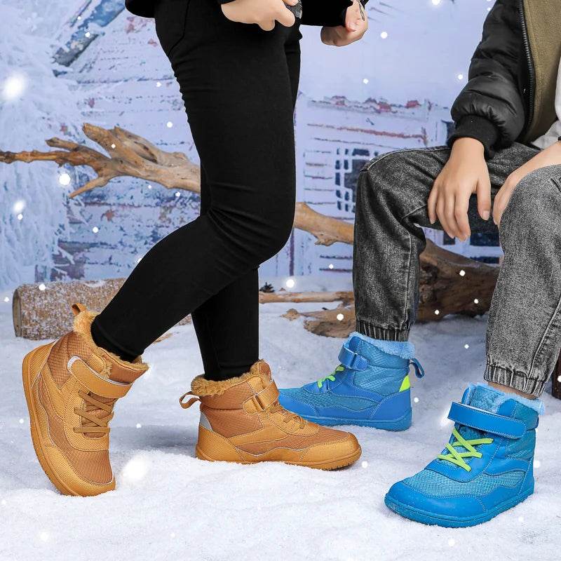 Warm Winter Snow Boots Wide Toe Waterproof Fur Lined Kids - ToylandEU