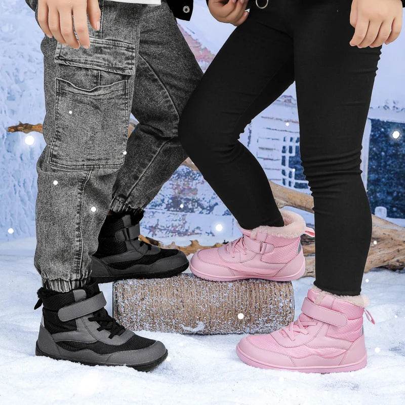 Warm Winter Snow Boots Wide Toe Waterproof Fur Lined Kids - ToylandEU