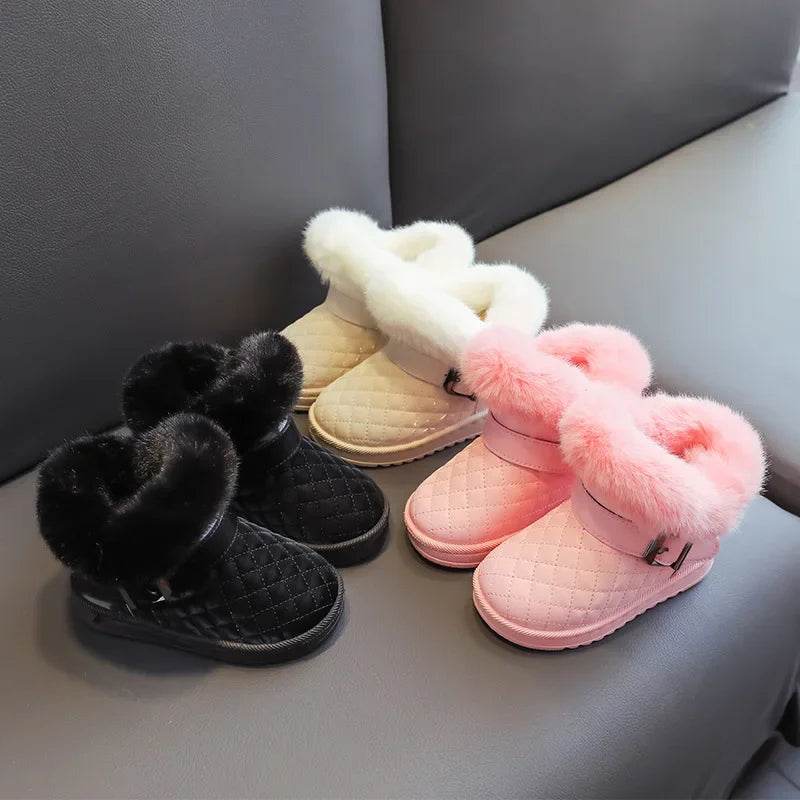 Warm Winter Waterproof Kids Snow Boots Fleece Lined Unisex - ToylandEU
