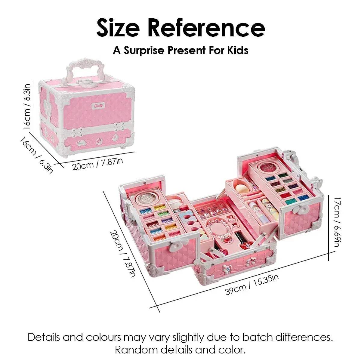 Washable Kids Makeup Kit For Girls Non Toxic Mirror - ToylandEU