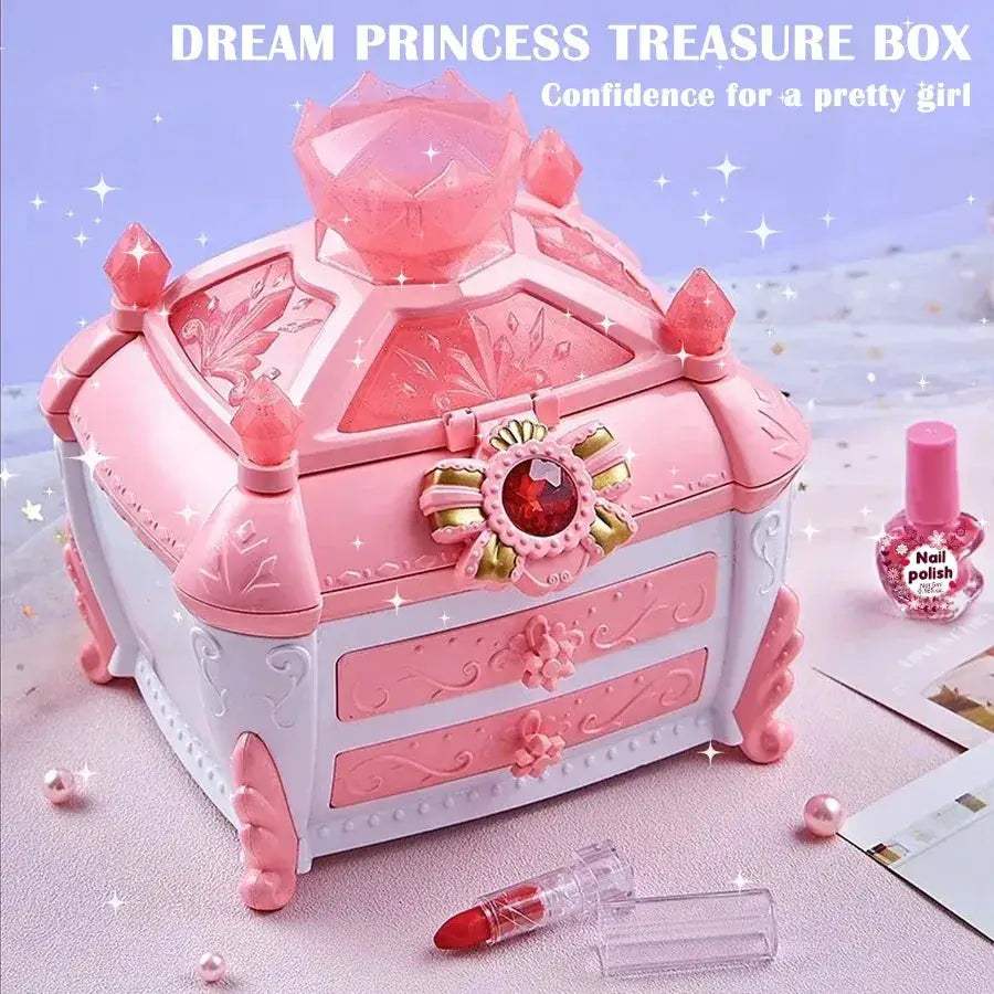 Washable Kids Makeup Kit For Girls Realistic Dress Up Toy - ToylandEU