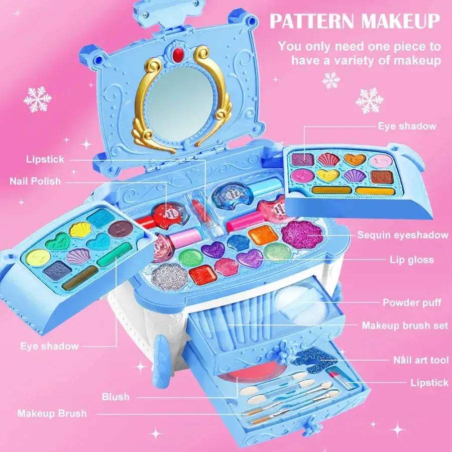 Washable Kids Makeup Kit For Girls Realistic Dress Up Toy - ToylandEU