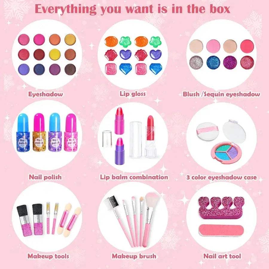 Washable Kids Makeup Kit For Girls With Safe Colors - ToylandEU