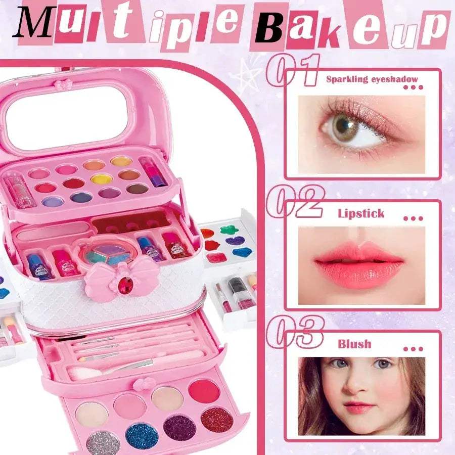 Washable Kids Makeup Kit For Girls With Safe Colors - ToylandEU