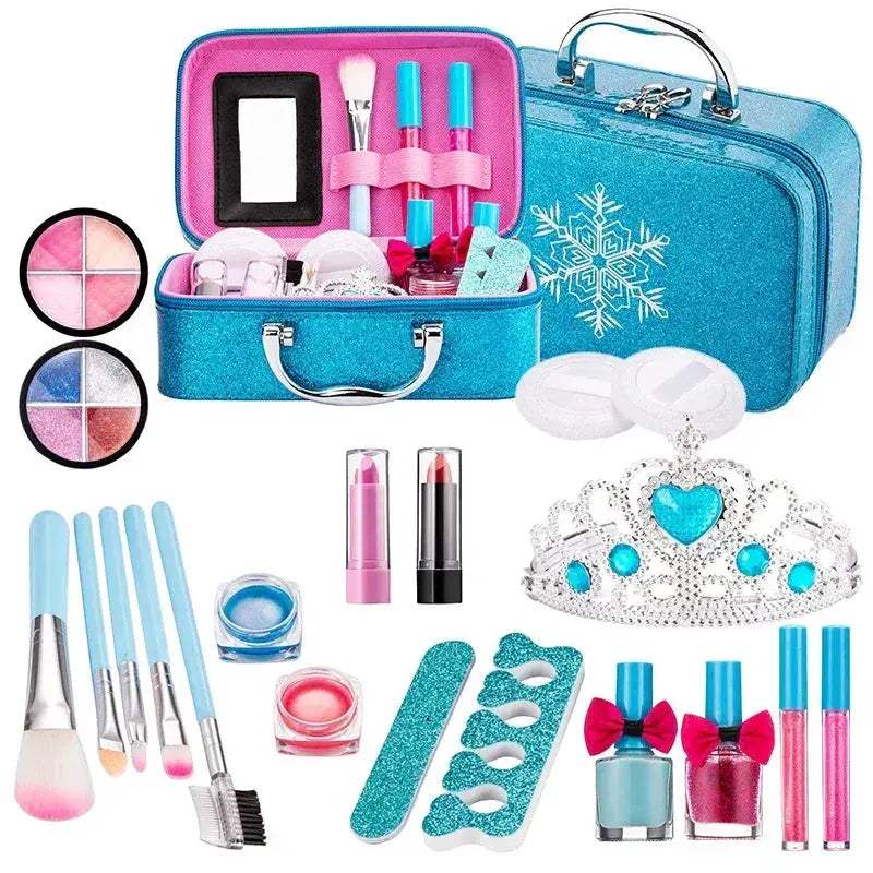 Washable Kids Makeup Kit for Girls Real Pretend Play Set - ToylandEU