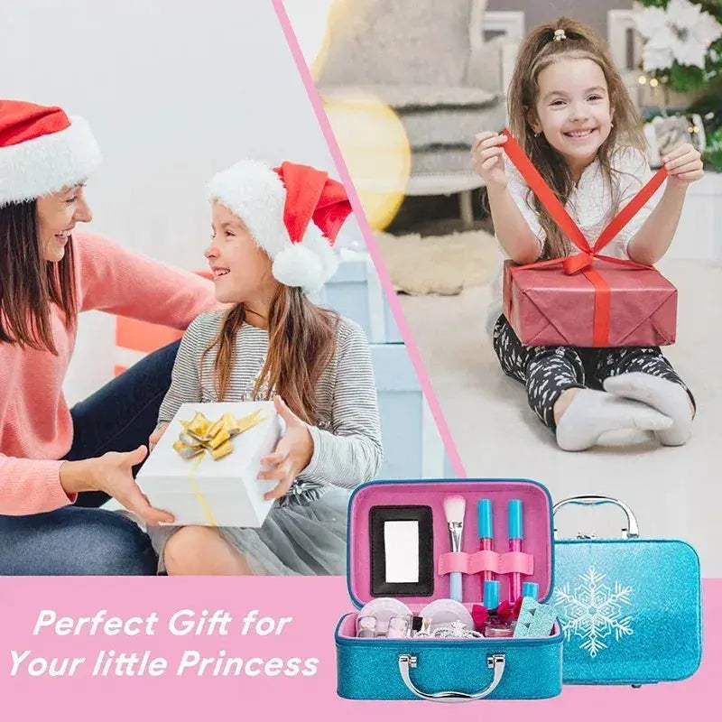 Washable Kids Makeup Kit for Girls Real Pretend Play Set - ToylandEU