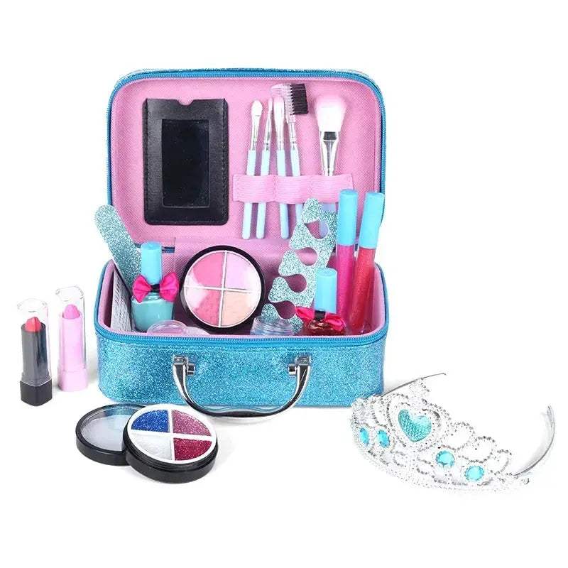 Washable Kids Makeup Kit for Girls Real Pretend Play Set - ToylandEU