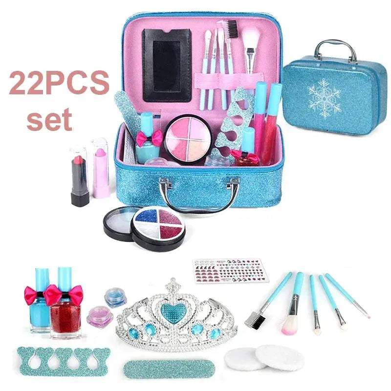 Washable Kids Makeup Kit for Girls Real Pretend Play Set - ToylandEU
