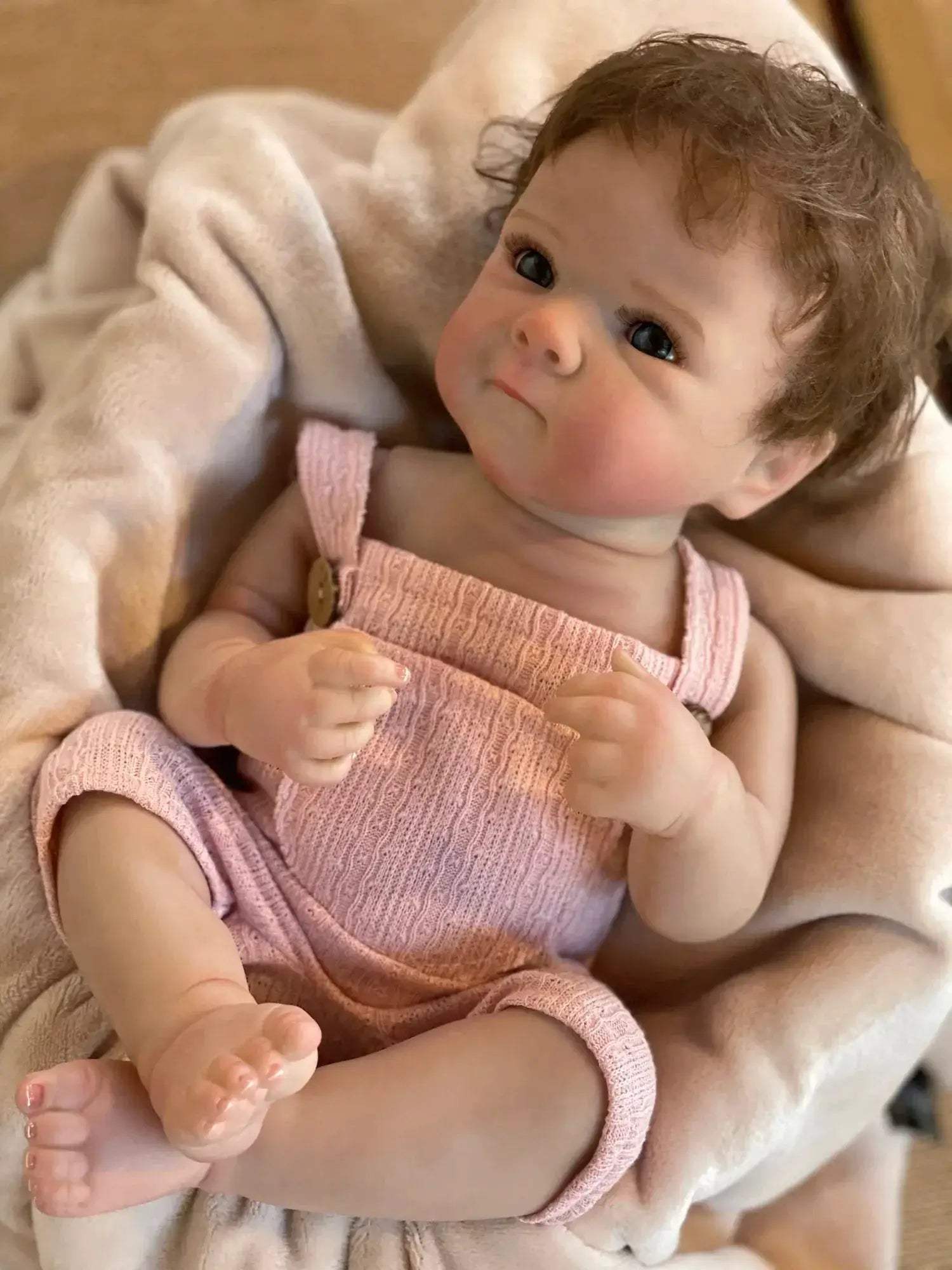  Washable Reborn Baby Doll Rooted Hair Veins -  ToylandEU™