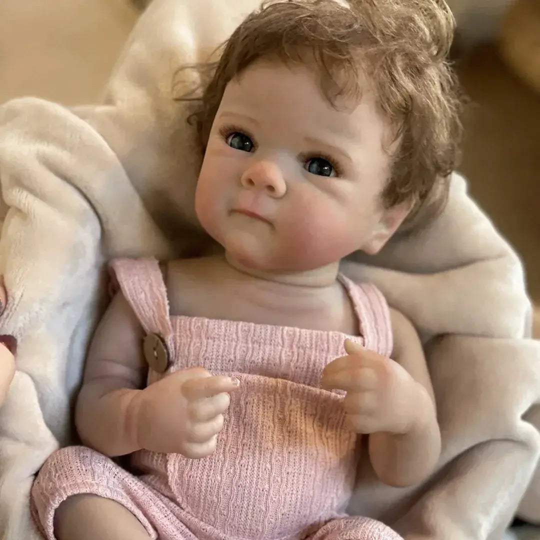 Washable Reborn Baby Doll With Rooted Hair And Veins - ToylandEU