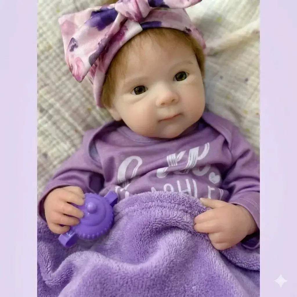 Washable Silicone Reborn Doll 45cm Rooted Mohair Bettie - ToylandEU