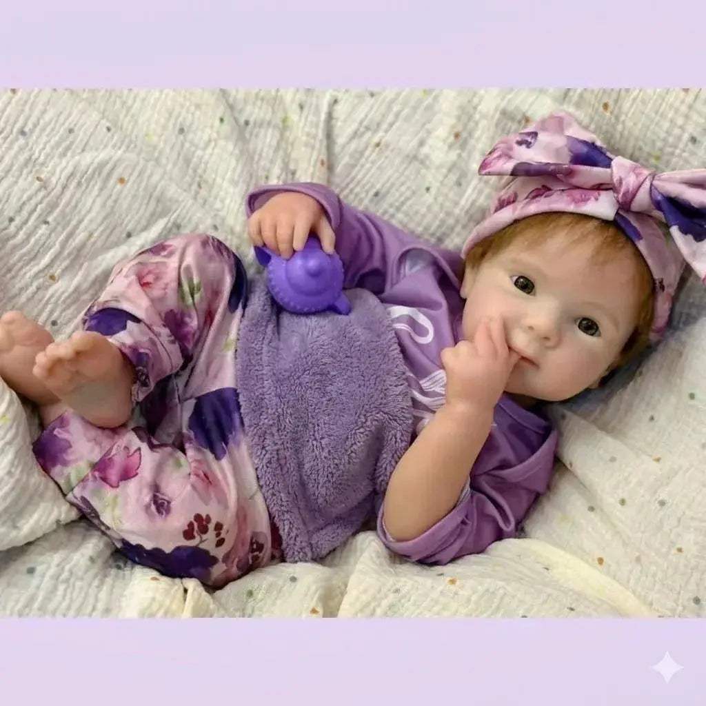 Washable Silicone Reborn Doll 45cm Rooted Mohair Bettie - ToylandEU