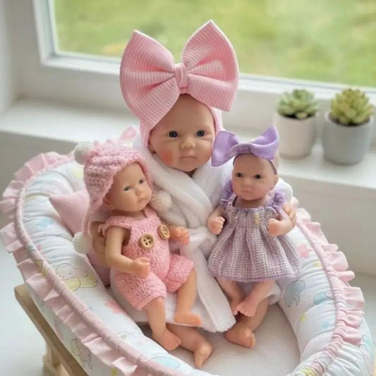  Washable Silicone Reborn Dolls 6 to 13 Inches Hand Painted -  ToylandEU™
