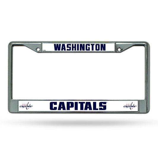 Washington Capitals Chrome License Plate Frame With Insert - ToylandEU