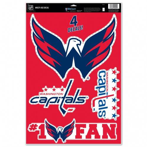 Washington Capitals Decals 11X17 Multi Use Pack Of 4 - ToylandEU