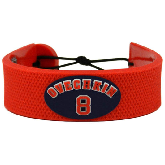 Washington Capitals Leather Bracelet Team Color Ovechkin - ToylandEU