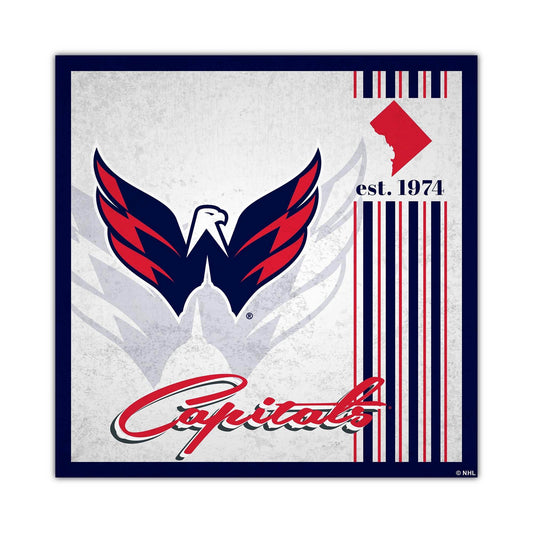 Washington Capitals Wood Sign 10x10 Album Design Plaque - ToylandEU