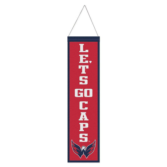Washington Capitals Wool Banner 8x32 Heritage Slogan Design - ToylandEU