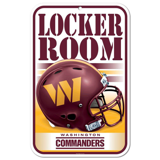 Washington Commanders 11x17 Plastic Locker Room Sign - ToylandEU