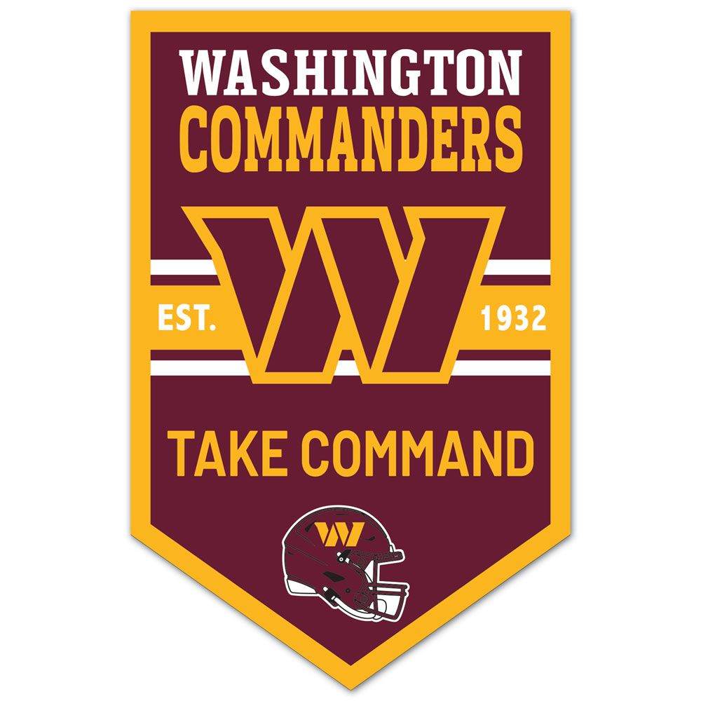 Washington Commanders 11x17 Wood Chevron Wall Sign - ToylandEU