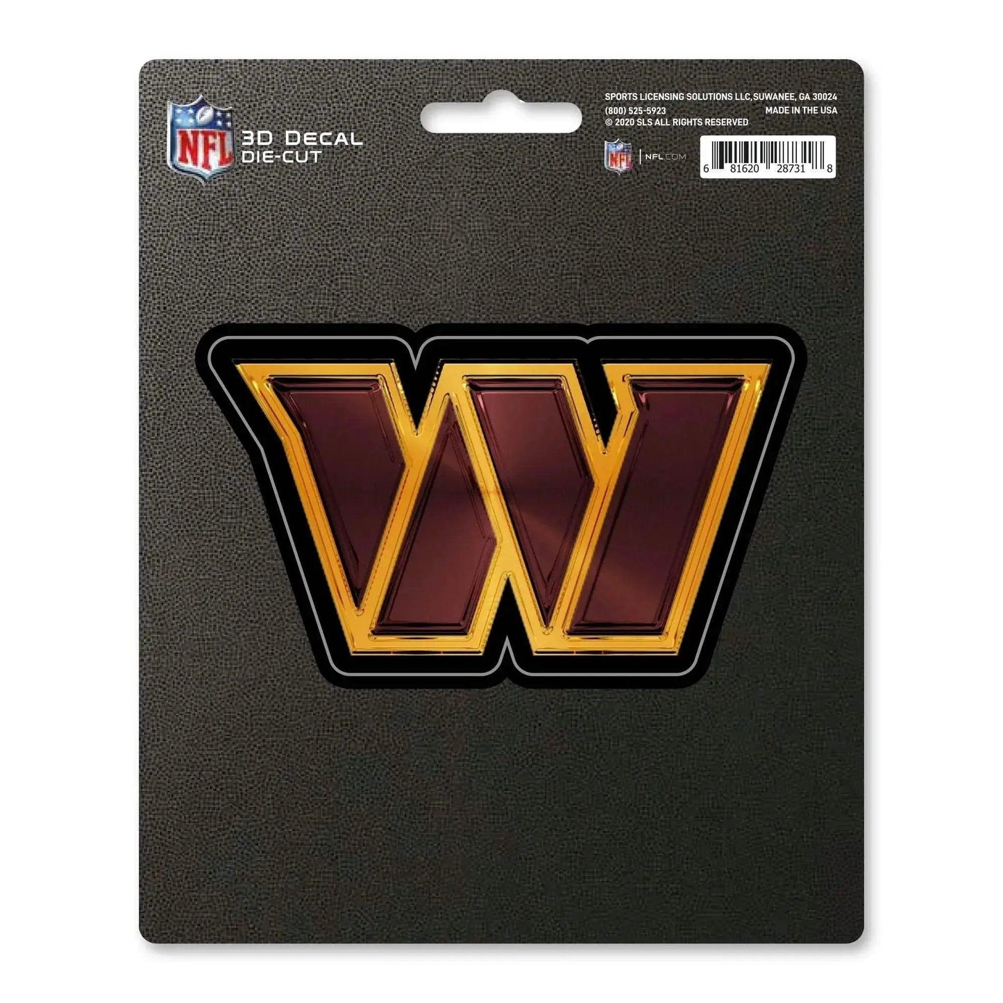  Washington Commanders 3D Die Cut Decal 5x6 Inch Logo -  ToylandEU™