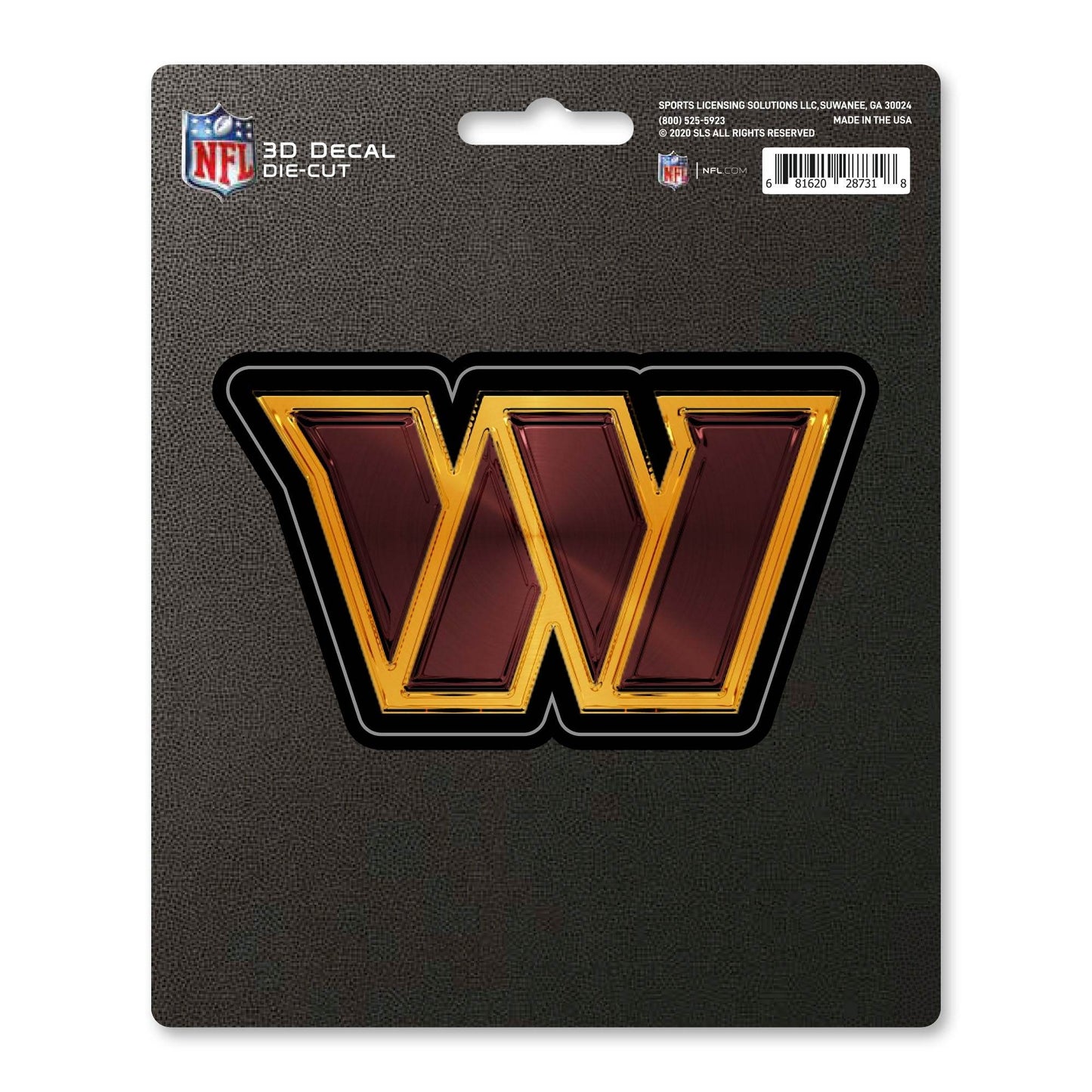 Washington Commanders 3D Die Cut Decal 5x6 Inch Logo - ToylandEU
