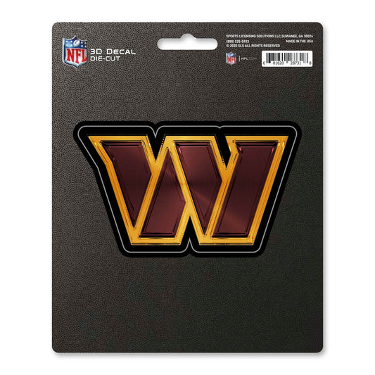 Washington Commanders 3D Die Cut Decal 5x6 Inch Logo - ToylandEU