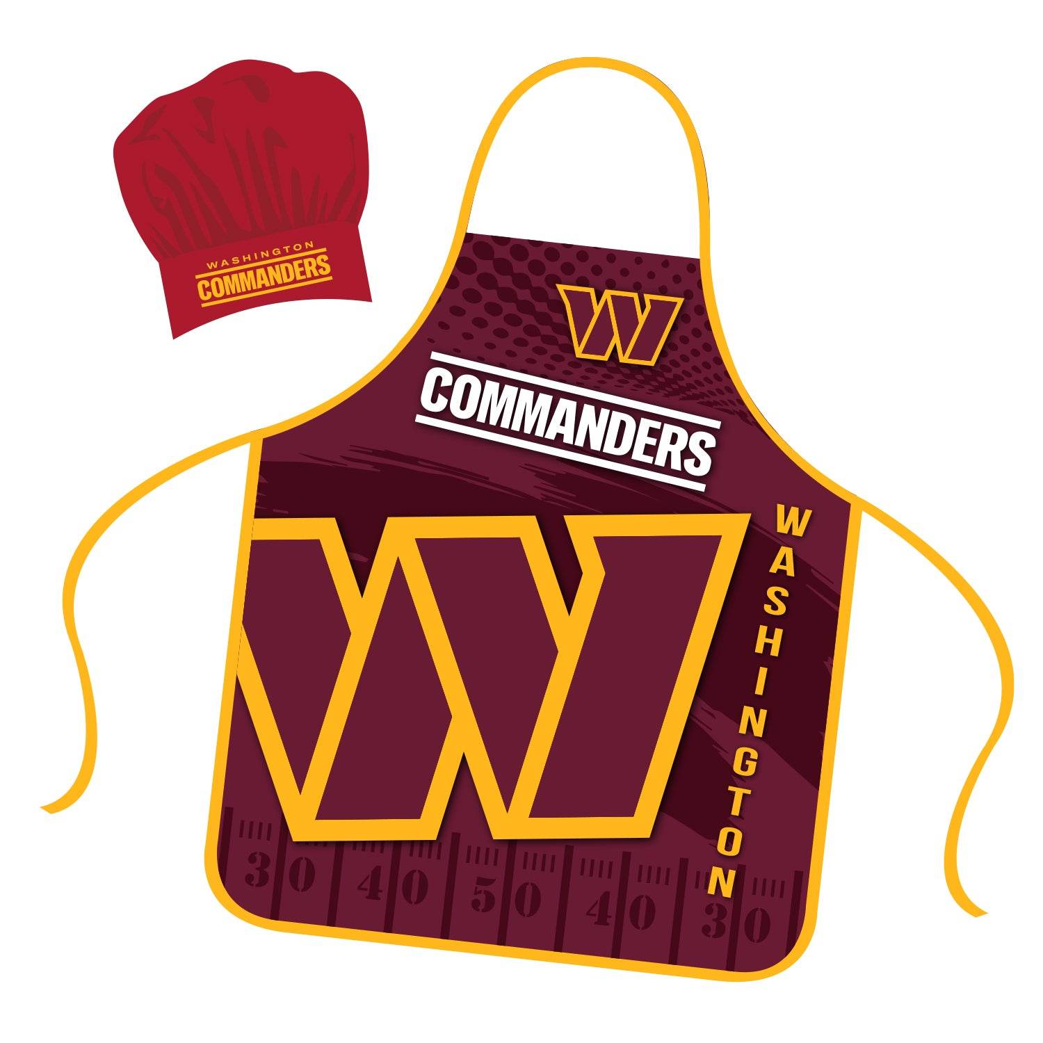 Washington Commanders Chef Hat And Apron Set For Fans - ToylandEU