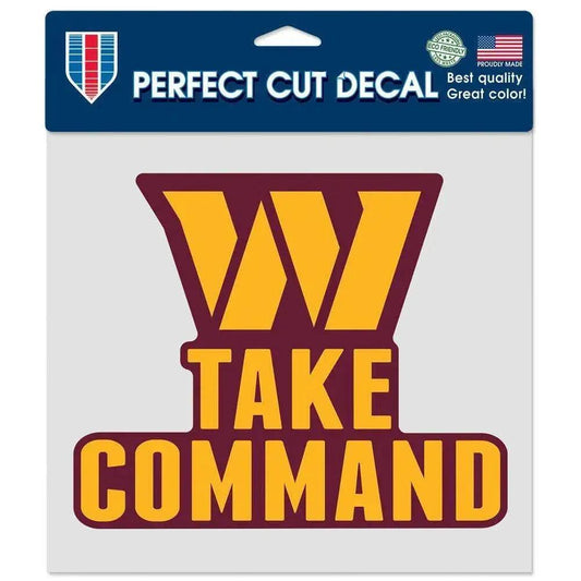  Washington Commanders Decal 8x8 Perfect Cut Color Slogan -  ToylandEU™