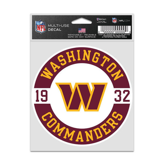 Washington Commanders Decal Patch Fan 3.75x5 Wincraft - ToylandEU