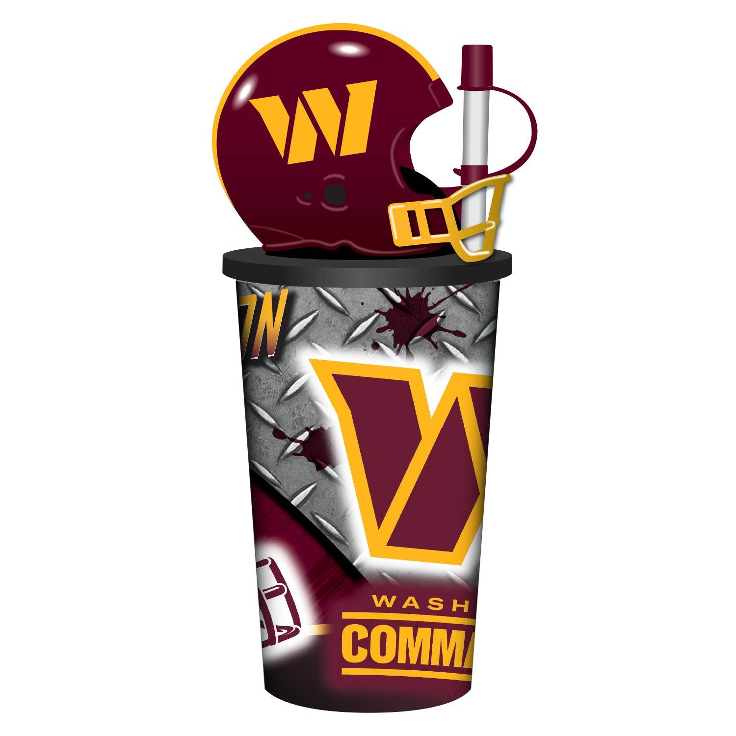 Washington Commanders Helmet Cup 32oz Plastic With Straw - ToylandEU