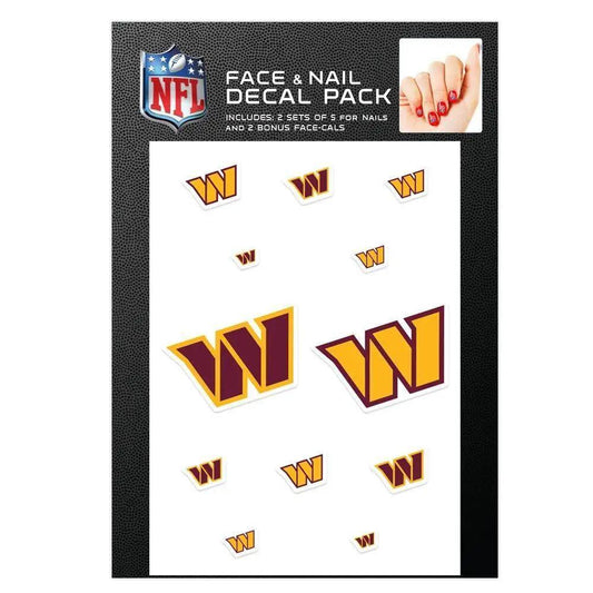  Washington Commanders Nail Cals And Face Cals Decals -  ToylandEU™
