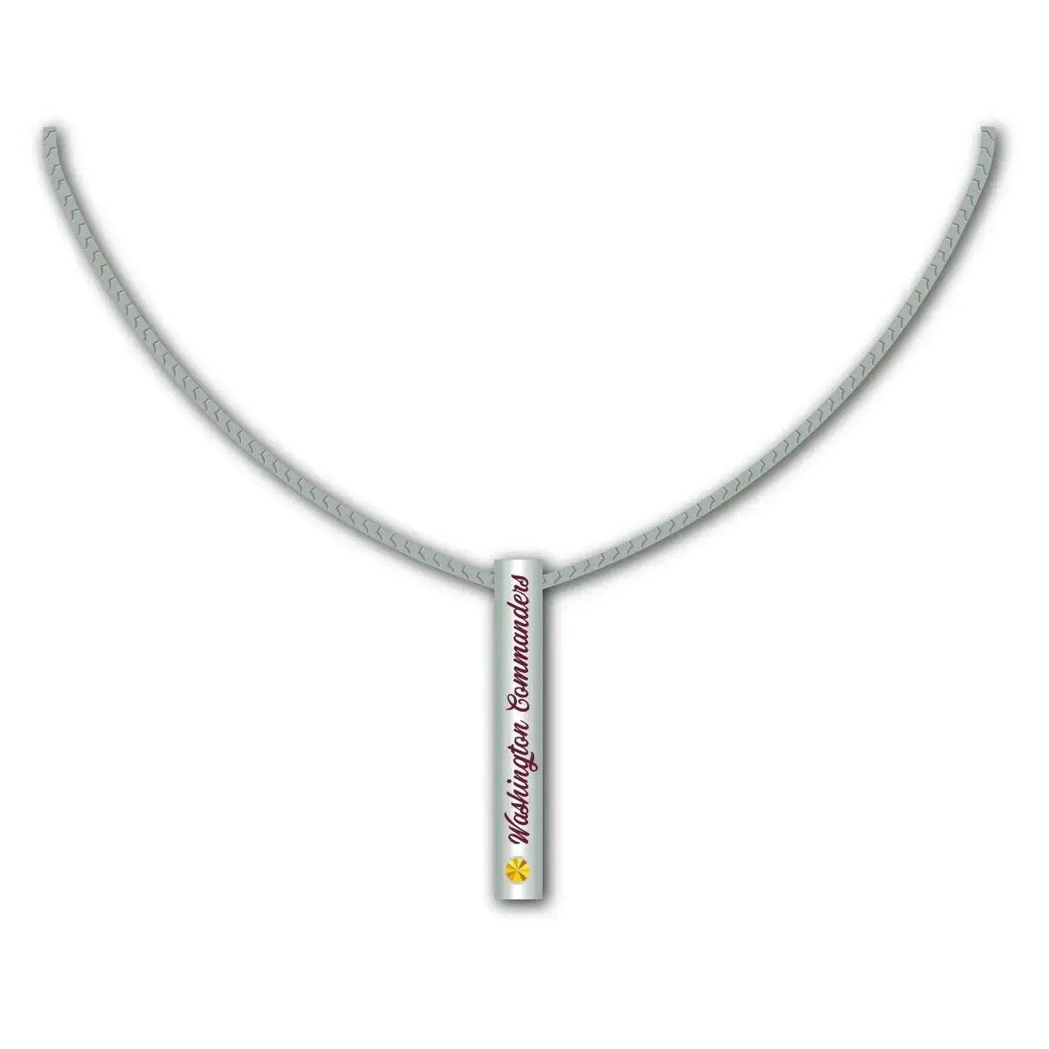  Washington Commanders Necklace Silver Bar Pendant Premium -  ToylandEU™