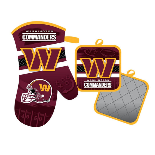 Washington Commanders Oven Mitt and Pot Holder Kitchen Set - ToylandEU