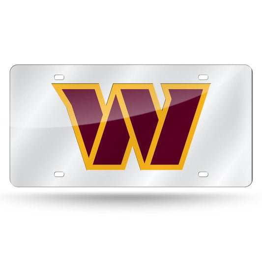 Washington Commanders Silver Laser Cut License Plate - ToylandEU
