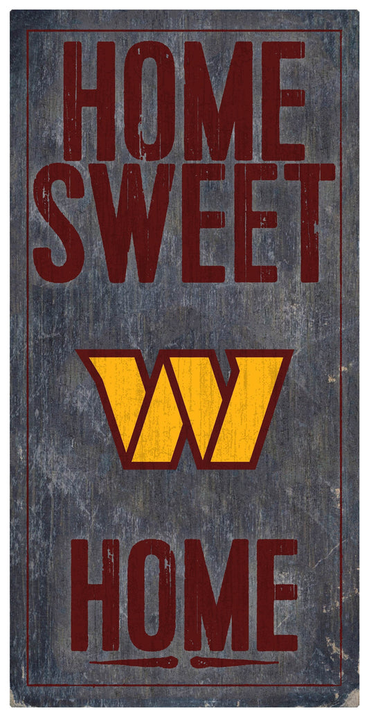 Washington Commanders Wood Sign 6x12 Home Sweet Home Design - ToylandEU