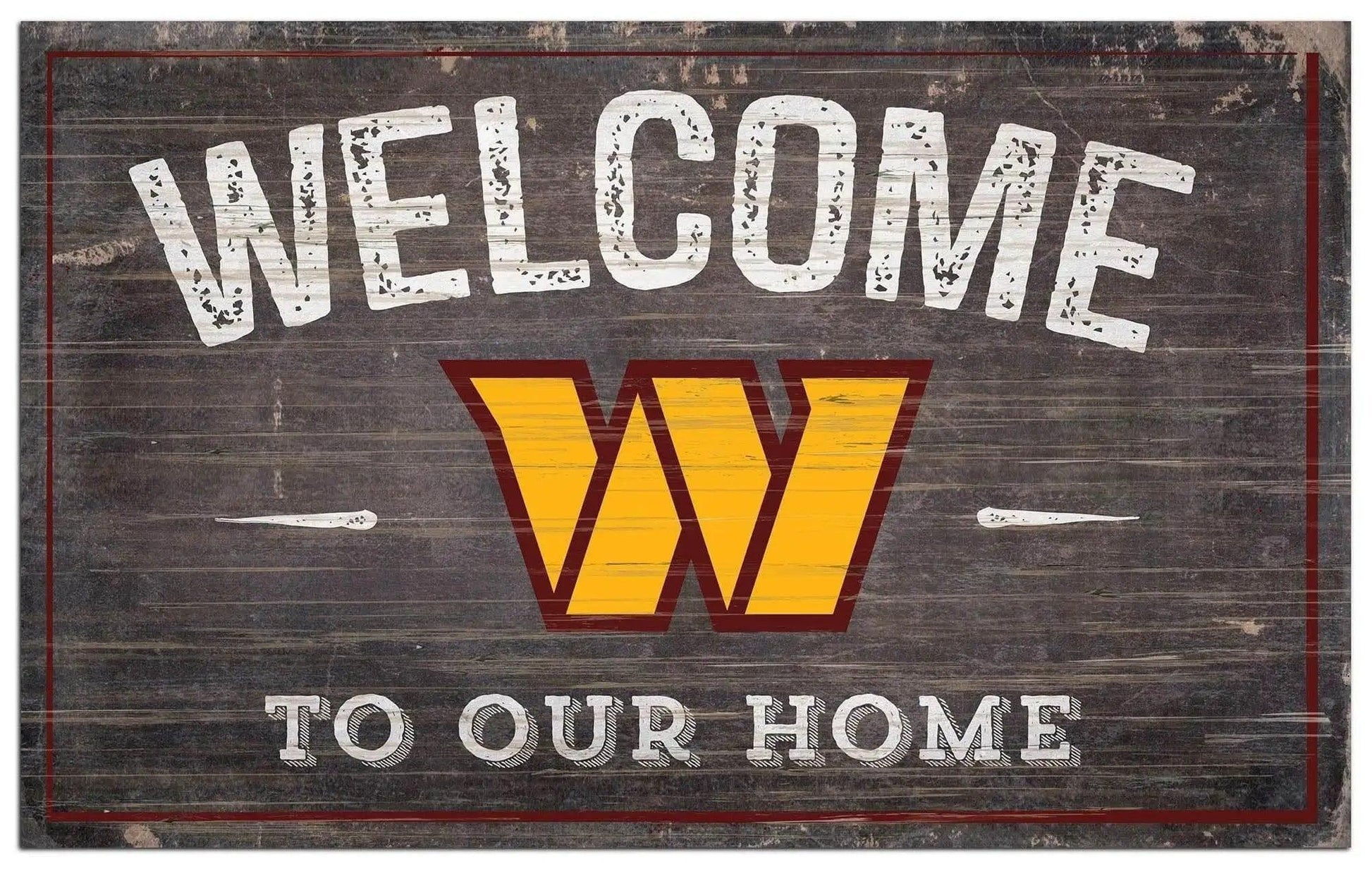  Washington Commanders Wood Sign Welcome To Our Home Rope -  ToylandEU™