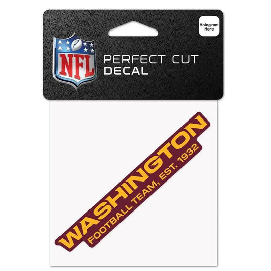  Washington Football Team 4x4 Vinyl Decal Perfect Cut -  ToylandEU™