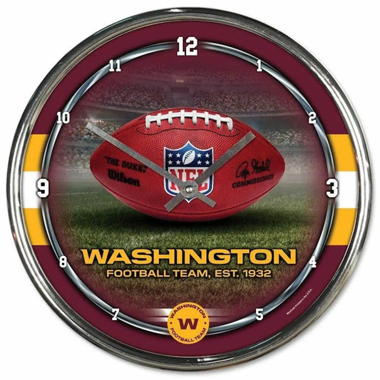  Washington Football Team Chrome Round Wall Clock Decor -  ToylandEU™