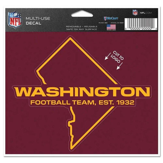  Washington Football Team Decal 5x6 Multi Use Color Cut Logo -  ToylandEU™