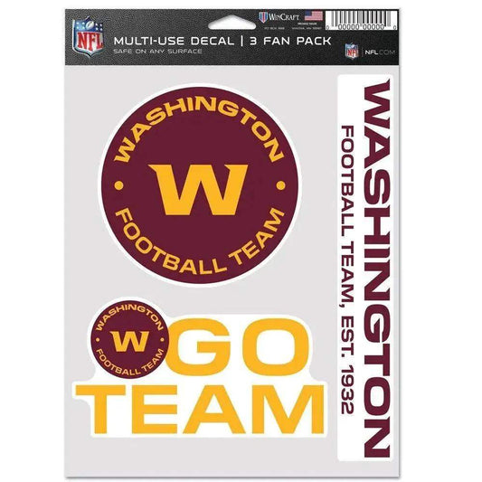  Washington Football Team Decals Multi Use Fan 3 Pack -  ToylandEU™