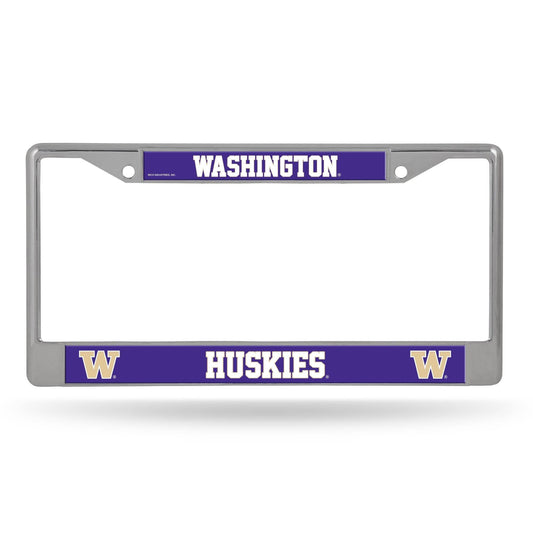 Washington Huskies Chrome License Plate Frame With Logo - ToylandEU