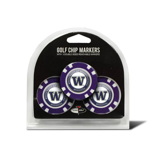 Washington Huskies Golf Chip Marker 3 Pack Special Order - ToylandEU