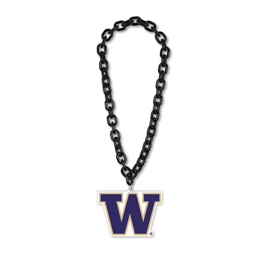 Washington Huskies Necklace Foam Logo 38 Chain Fan Gear - ToylandEU