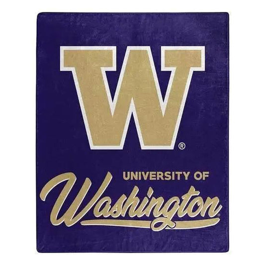  Washington Huskies Raschel Blanket 50x60 Signature Design -  ToylandEU™