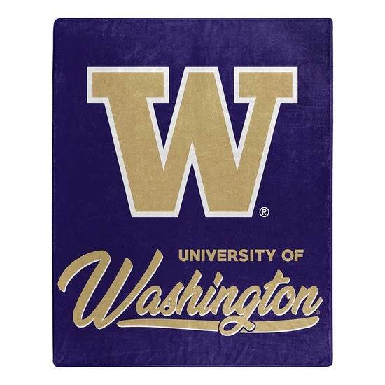 Washington Huskies Raschel Blanket 50x60 Signature Design - ToylandEU
